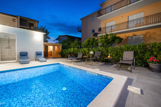 Oleander 4, Oleander apartments Podstrana with sauna and pool, Dalmatia, Croatia Podstrana