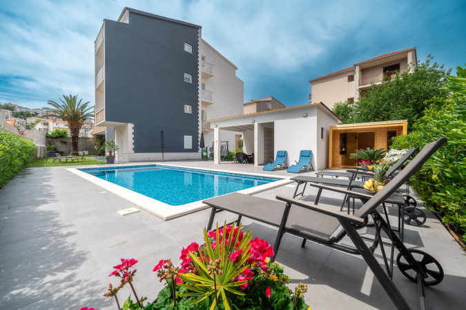 Oleander 1, Oleander apartments Podstrana with sauna and pool, Dalmatia, Croatia Podstrana